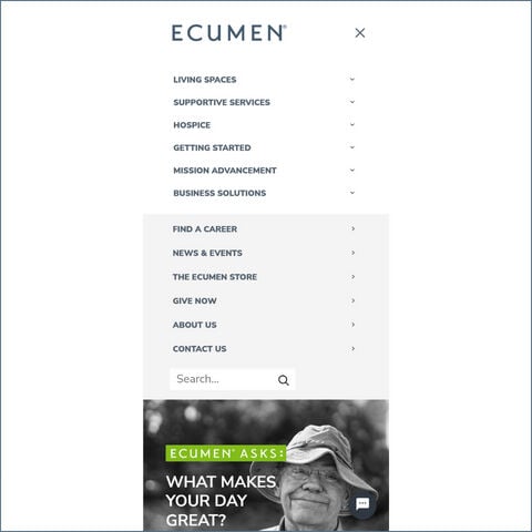 Ecumen Website Screenshot